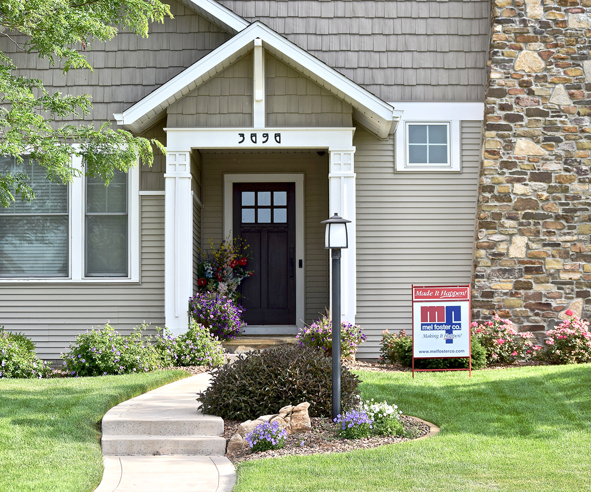 Front exterior entry of home for sale